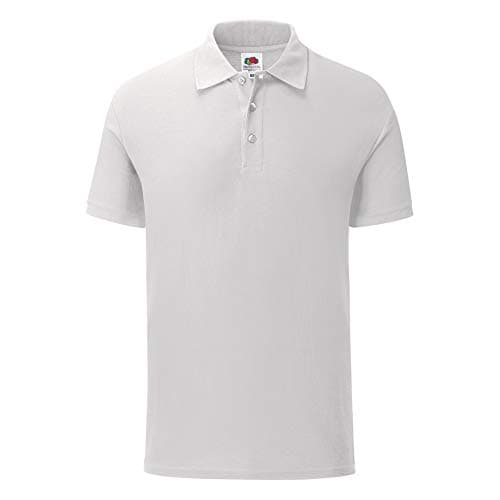 Image of Fruit of the Loom Mens Tailored Poly/Cotton Piqu Polo Shirt (3XL) (White)