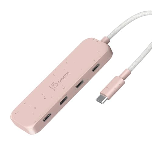 Image of j5create 4-in-1 USB-C to 4-Port Type-C Hub(Eco-Friendly), Hub with Four 10 Gbps USB-C Ports | Compatible with MacBook Pro, MacBook Air, iPad, Mac Mini and More Type C Devices and more(JCH345ER)