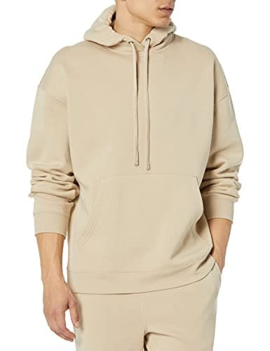 Image of Amazon Essentials Men's Oversized Fit Heavyweight Sweatshirt Hoodie (Available in Big & Tall), Tan, M