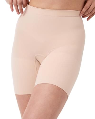 Image of Spanx SPANXsculpt Power Series Mid-Thigh Short - Core Shapewear - Lightweight, All-Day Shaping & Support - No Panty Lines - Soft Nude - Medium
