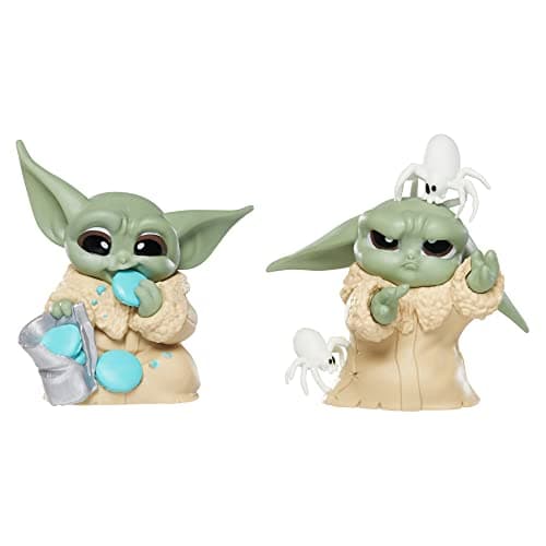 Image of Star Wars Hasbro The Bounty Collection Series 4, 2-Pack Grogu Figures, Pesky Spiders, Cookie Eating, Ages 4 and Up, Multicolor, F5186