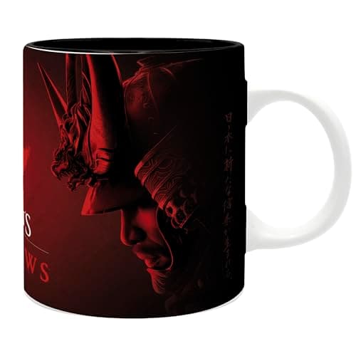 Image of ABYSTYLE Assassin's Creed Shadows - Yasuke & Naoe Indifferent Ceramic Mug Black/Red