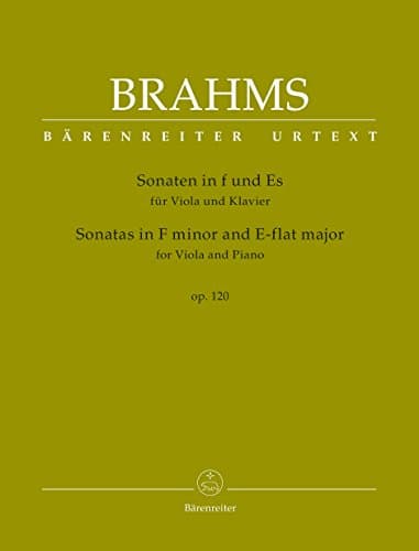 Image of BRAHMS - Sonatas Op.120 nº 1 y 2 para Viola y Piano (Urtext) (Brown/Peres da Costa)