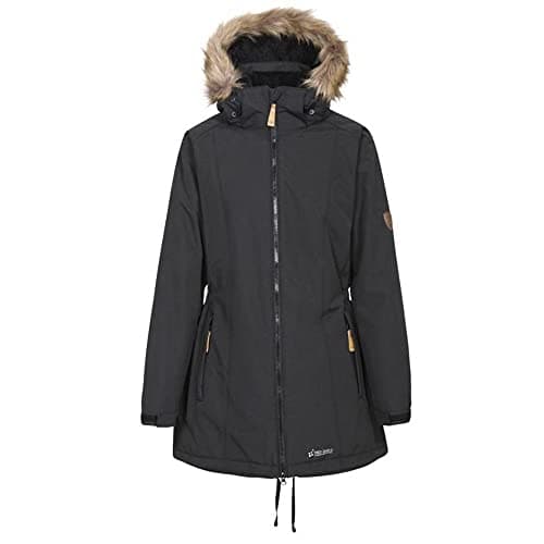 Image of Trespass Womens/Ladies Celebrity Insulated Longer Length Parka Jacket (XS) (Black)