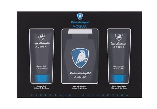 Image of Tonino Lamborghini Acqua 3 Piece Gift Set: Eau De Toilette 125ml - Shower Gel 100ml - Aftershave Balm 100ml