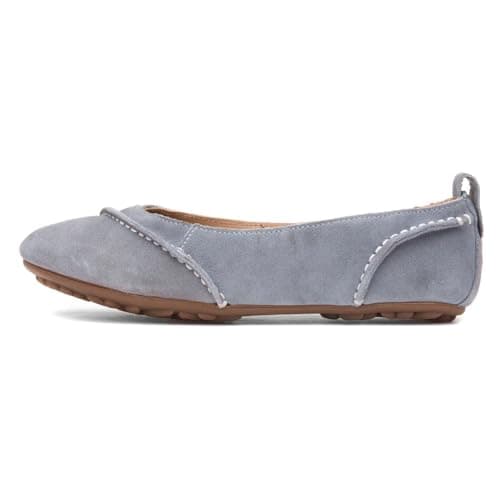 Image of Hush Puppies Ladies Janessa Ballerina, Blue, 3