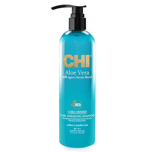 Image of CHI Aloe Vera Curl Enhancing Shampoo, 340 ml, white