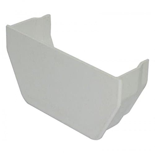 Image of FLOPLAST 114mm Square Gutter Internal Stop End - White