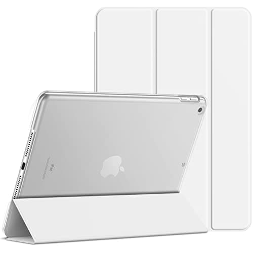 Image of JETech Case for iPad (9.7-Inch, 2018/2017 Model, 6th/5th Generation), Smart Cover Auto Wake/Sleep (White)