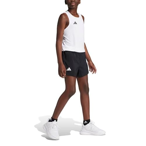 Image of adidas Male Team Split Shorts Kids Boy's 13 Years Black/White