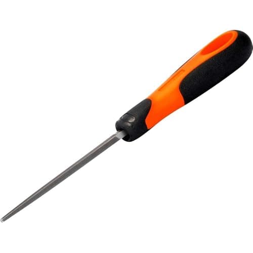 Image of BAHCO BAH16062H 16062H Handled Square Second Cut File 1-160-06-2-2 150mm (6in), Orange, 6"