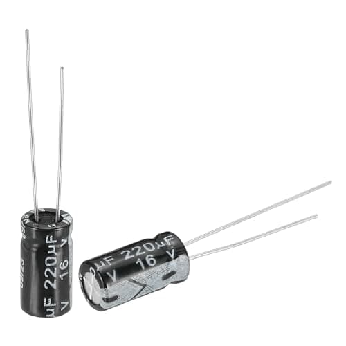 Image of sourcing map 220uF 16V 6x12mm Electrolytic Capacitor, Radial Leads Aluminum Capacitors for TV, VCD, LCD Monitor, Speaker, 50Pcs