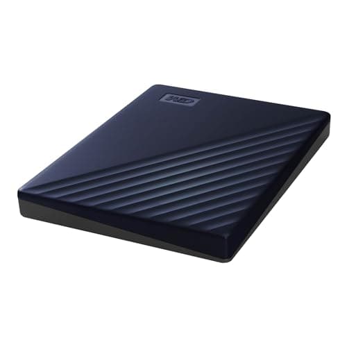 Image of WD 2TB My Passport for Mac portable external storage, USB 3.0, Mac Compatible external hard drive, software for device management, backup and password protection, Time Machine Ready, Midnight Blue