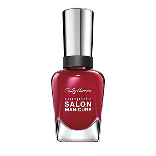 Image of Sally Hansen Complete Salon Manicure Nail Polish, Pink and Red Shades, Red-Handed