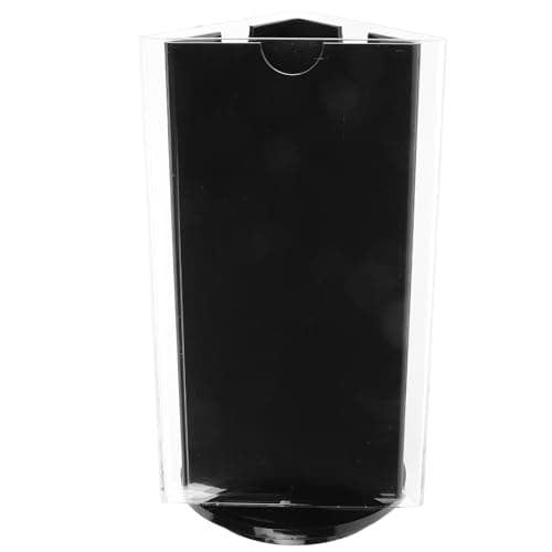Image of MALUGOGO Acrylic Menu Holder Stand Sleek and Minimalist Design Rotatable with 3-sided Display Visibility and Easy to Clean Tabletop Sign Display for Hotels and Business Use