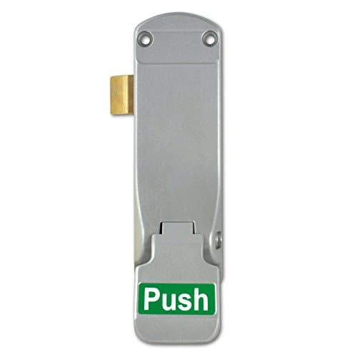 Image of Exidor 297 Emergency Fire Exit Push Pad Panic Latch for Single Door (Silver)