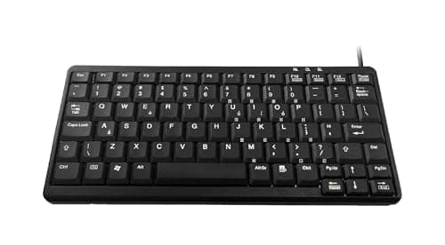 Image of Accuratus K82A 15KV- USB/PS2 Combo Mini Scissor Key Keyboard with 15KV ESD Air Discharge (US Layout)
