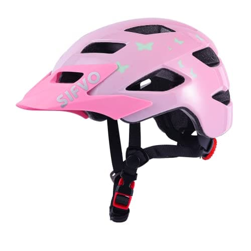 Image of Kids Helmet, SIFVO Kids Bike Helmet Boys and Girls Bike Helmets with Cool Visor Helmet for Kid 5-14, Kid Bike Helmets Youth Bike Helmet Adjustable & Lightweight 50-57cm