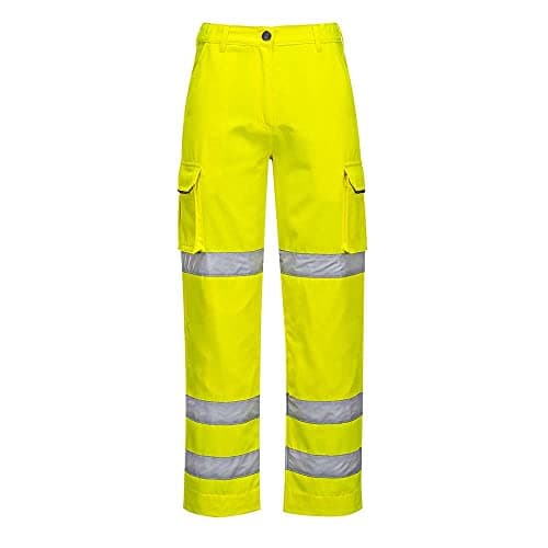 Image of Portwest Women's Hi-Vis Trouser, Size: XL, Colour: Yellow, LW71YERXL