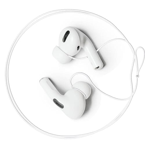 Image of Podstring Anti-Lost Strap for Airpod Pro, New Version Strap for Wireless in-Ear Earbuds with Ear Tips, Airpod Pro Lanyard - White (Compatible with Airpods Pro 1 2 3, Sony, Beats, Samsung, Bose)