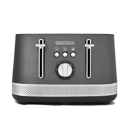 Image of Morphy Richards Illumination 4 Slice Toaster, 7 Toast Settings, Browning Controls, Variable Width Slots, Auto Pop-up, Removeable Crumb Tray, Cord Storage, 1500W, Titanium, 248022