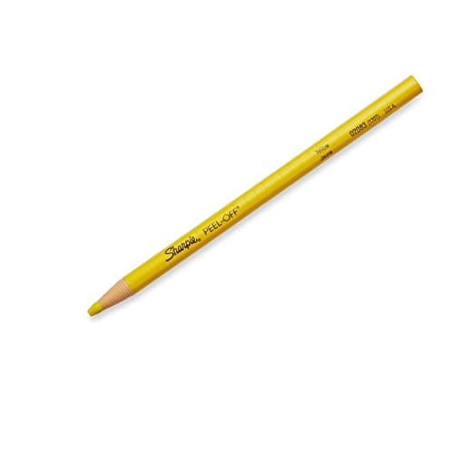 Image of SHARPIE Peel-Off China Markers, 12 Yellow Markers (2083)