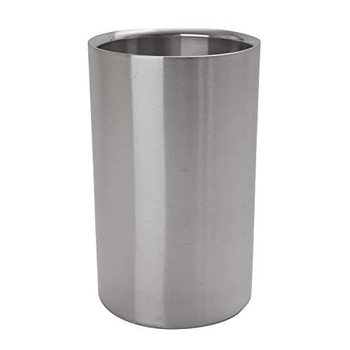 Image of We Can Source It Ltd – Stainless Steel Wine Bottle Cooler – Double Wall Ice Bucket with Brushed Finish – Rust and Acid Resistant – Keeps Drinks Chilled – Bars, Restaurants, Homes and Parties