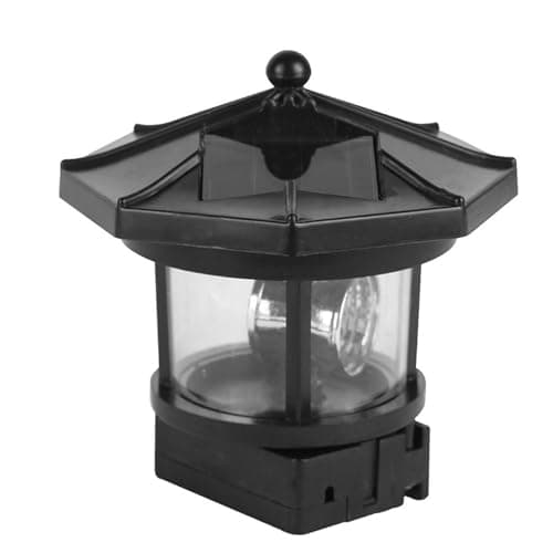 Image of SUPVOX LED Solar Revolving Light Outdoor Garden Light 9.5Cm Waterproof Rotatable Solar Powered Decorative Landscape Lamp for Yard Lighting Decoration