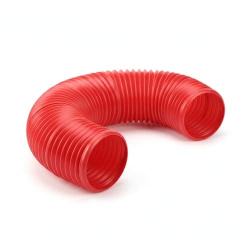 Image of SnuggleSafe Way to Go Guinea Pig Tunnel, Flexible Plastic Rabbit Tunnel, Extendable Small Animal Play Tube, Indoor & Outdoor Boredom Breaker Toy, Weatherproof, 3ft - Red