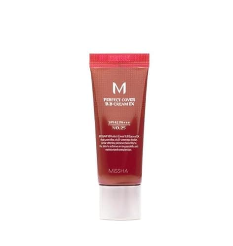 Image of MISSHA - Perfect Cover BB Cream EX SPF42 PA+++ 20ml | Perfect Coverage | Sun Protection SPF 42 | Light Formula, Shade #25 Warm Beige, 10g