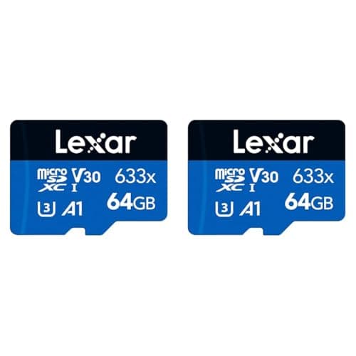 Image of Lexar 633x 64GB Micro SD Card, microSDXC UHS-I Card W/O SD Adapter, microSD Memory Card up to 100MB/s Read, A1, Class 10, U3, V30, TF Card for Smartphones/Tablets/IP Cameras (LMS0633064G-BNNAA)