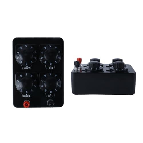 Image of Hoite Simple Resistance Box Precision Variable Decade Resistor Teaching Instrument 9999 Ohms, Adjustable in 4 Levels 23023