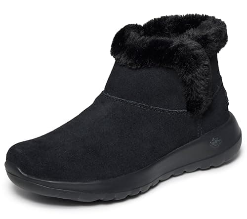 Image of Skechers ON-THE-GO JOY - BUNDLE UP, Women's Ankle Boots, Black (Black Suede Bbk), 8 UK (41 EU)