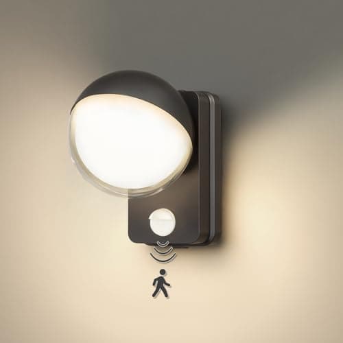 Image of Motion Sensor Lights Outdoor, Mains Powered Outside Lights with Sensor 18W 3000K 350° Swivel, IP65 Waterproof PIR Security Lights Outdoor Wall Lights for Front Door,Patio, Terrace,Hallway,Garage,Porch
