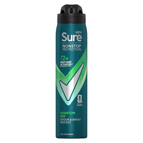Image of Sure Men Anti-perspirant Deodorant Aerosol Quantum Dry Nonstop Protection 250 ml