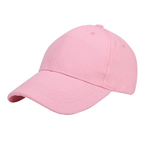 Image of Kids Baseball Cap Solid Colour Adjustable Cotton Sun Hat Snapback Cap Child Casquette Sun Protection Baseball Hat Breathable Sunblock Hat Travel Sport Peaked Cap For Boys Girls 4-8 Years Old 47-54CM