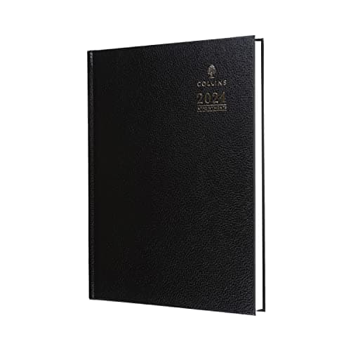 Image of Collins Debden Collins Standard Desk 2024 Diary A5 Day to a Page Business Diary - Business Planner and Organiser - January to December 2024 - Daily - Black - A5