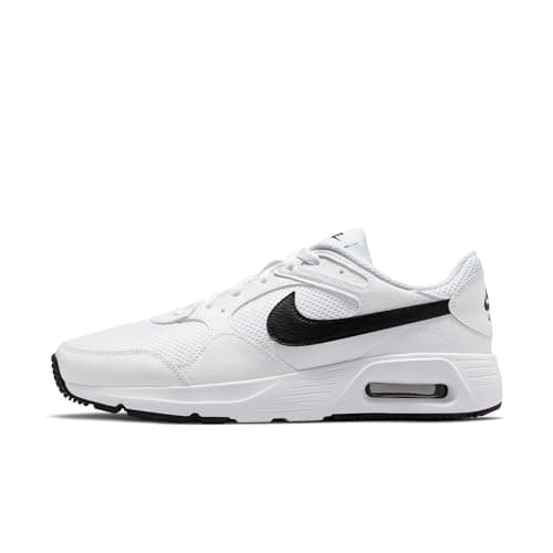 Image of NIKE Men's Air Max Sc Sneaker, White Black White, 7.5 UK