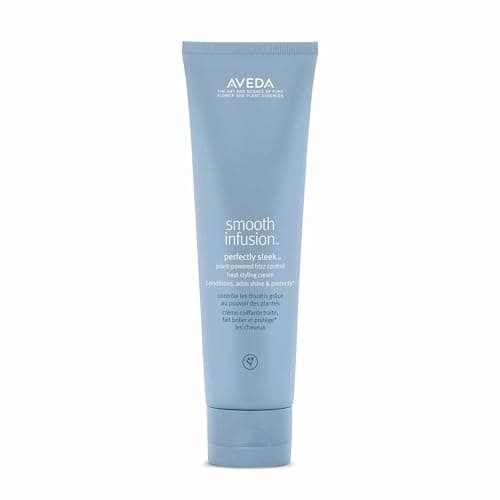 Image of Aveda Smooth Infusion Perfectly Sleek | Heat-Activated Hair Styling Cream | Curly & Coily Hair | Protects Against Frizz, Humidity & Heat | Silicone Free | 97% Naturally Derived*, 150ml