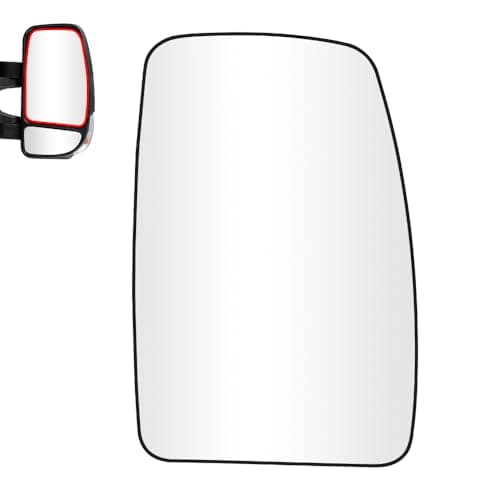 Image of SENZEAL Wing Mirror Upper Glass Heated Driver Side for Renault Master MK3 2010-2024 Vauxhall Movano B Nissan NV400 2010-2021 963655132R (Right)