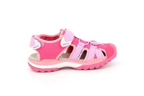 Image of Geox J Borealis Girl B, Girls' Closed-Toe Sandals, Pink (Lilac/Lt Coralc8R7Q), 1.5 UK (34 EU)