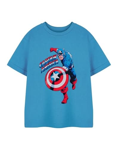 Image of Marvel Captain America Men's Hooded Sweatshirt | Classic Shield Logo Graphic Hoodie | Marvel Superhero Apparel | Red, White & Blue Pullover Hoody | Avengers Movie Merchandise Gift for Him