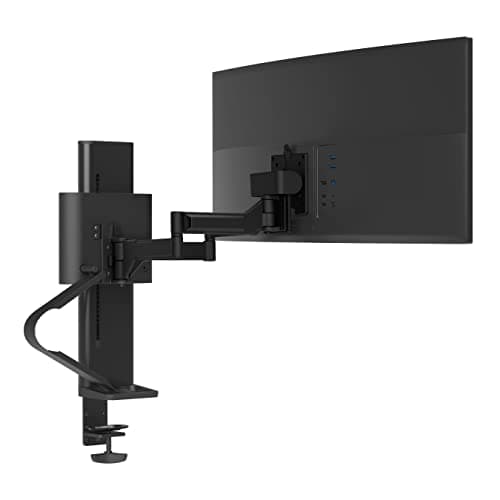 Image of Ergotron – TRACE™ Single Monitor Arm, VESA Desk Mount – for Monitors Up to 38 Inches, 2.9 to 9.8 kg – Matte Black