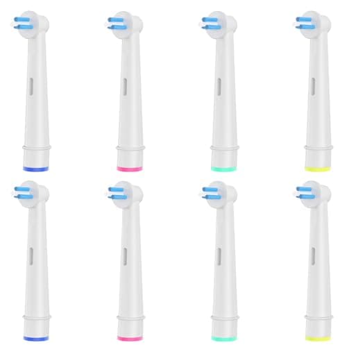 Image of 8pcs Interspace Toothbrush Heads, Compatible with Braun Oral B Electric Toothbrushes for Cleaning Crevices, Bridges and Implants.