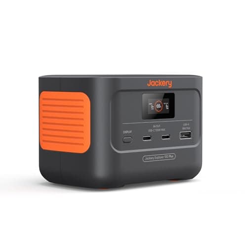 Image of Jackery Explorer 100 Plus, 99Wh/31000mAh Portable Power Station with LiFePO4 Battery 128W Output, Palm-sized Backup Battery for Business Trips and Outdoor Exploration