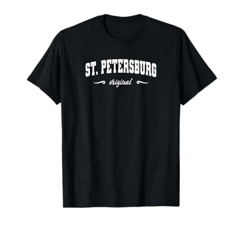 Image of Original St. Petersburg Florida Retro Hometown Name T-Shirt