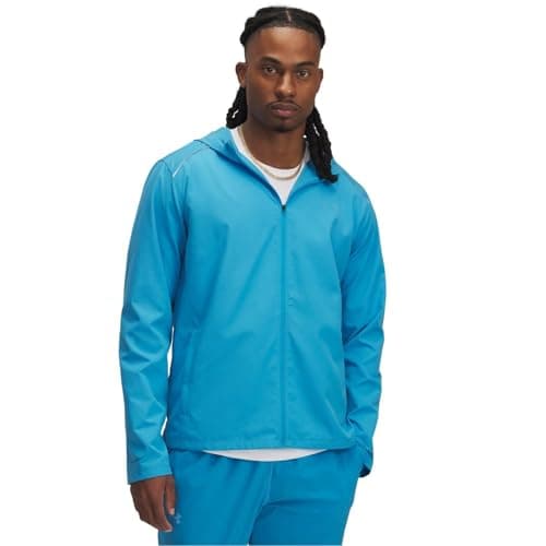 Image of Under Armour Mens STORM RUN HOODED JACKET Water Resistant Blue XS