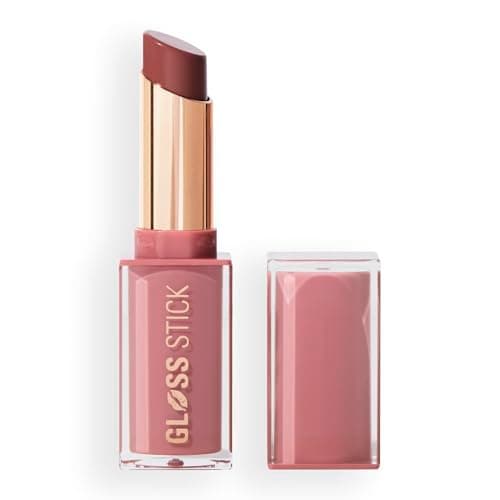 Image of Revolution Pout Lip Gloss, Pigmented High Shine Formula with Hyaluronic Acid & Vitamin E, Vegan & Cruelty-Free, 3g, Creme Brulee Mauve