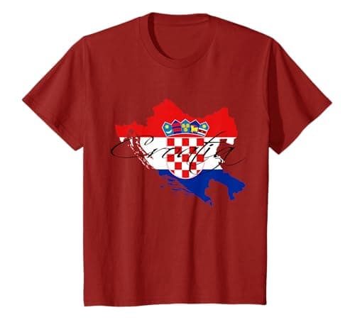 Image of Croatia tshirt, Croatian map, Croatia shirts for women T-Shirt