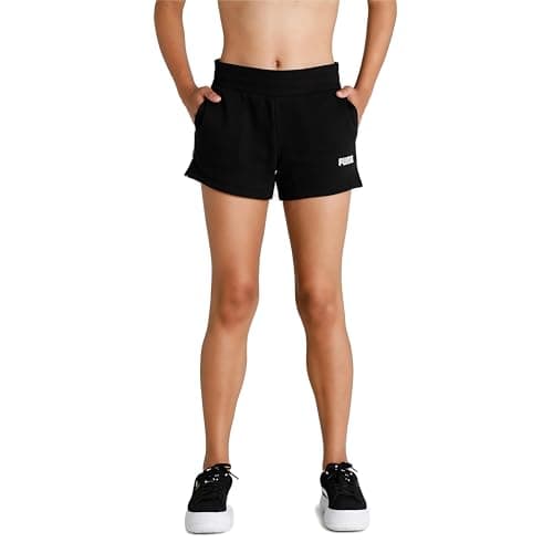 Image of PUMA Womens Essentials Sweat Shorts - Black - L